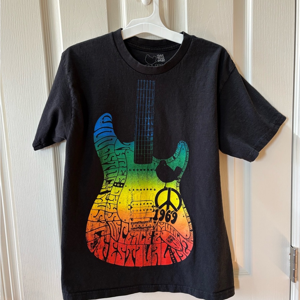 1969 Woodstock “Three days of peace & music” Festival. Retro T Jimmy Hendrix